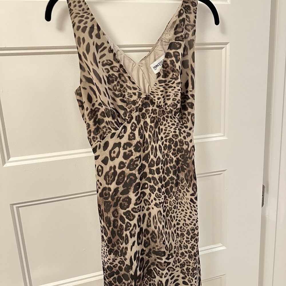 Princess Polly Animal Print Backless Dress